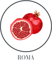 Originária do Oriente Médio e da Ásia Menor, a fruta já era domesticada no Irã por volta de 2000 a.C. A romã tende-se a ser utilizada em preparações agridoces por seu toque amadeirado e azedo.